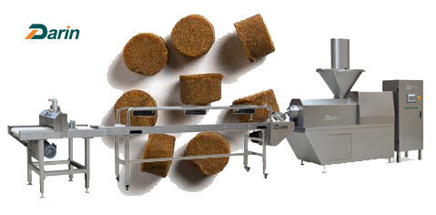 Máquina fria de baixo nível de ruído da extrusora dos alimentos para animais de estimação para petiscos de mastigação macios do alimento para cães